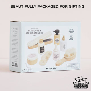 Hair Straighteners & Accessories Set — Pretend Play Salon Kit - Pangolins