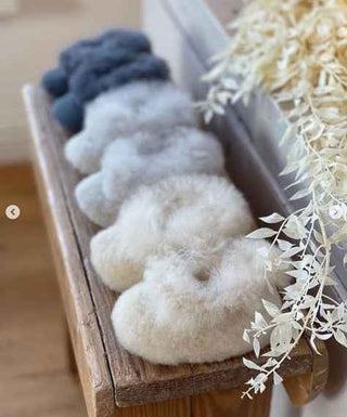 Handmade Alpaca Baby Booties - Newborn - Pangolins