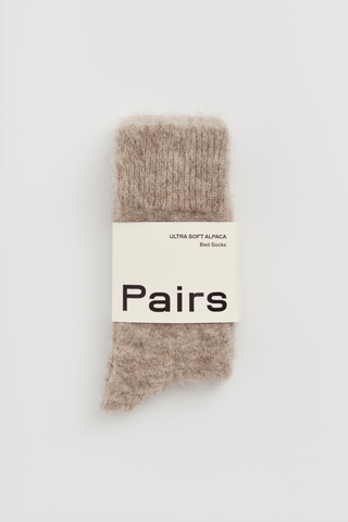 Hare Grey Ultra Soft Alpaca Bed Socks - Pangolins