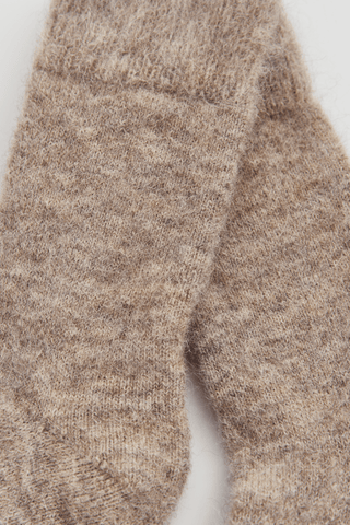 Hare Grey Ultra Soft Alpaca Bed Socks - Pangolins