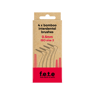 Interdental Brush, plastic free with bamboo handle - Pangolins