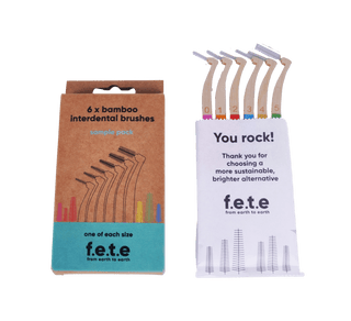 Interdental Brush, plastic free with bamboo handle - Pangolins