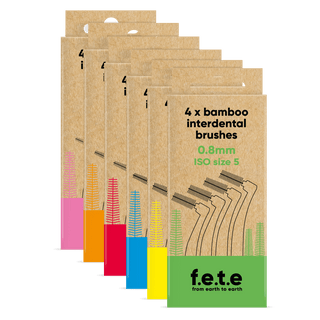 Interdental Brush, plastic free with bamboo handle - Pangolins