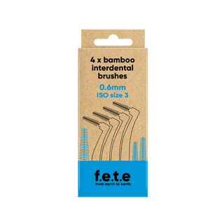 Interdental Brush, plastic free with bamboo handle - Pangolins