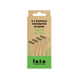 Interdental Brush, plastic free with bamboo handle - Pangolins