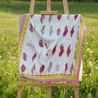 Kiss Kiss 100% Silk Scarf - Pangolins