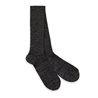 London Sock Company organic cotton boot socks in charcoal grey
