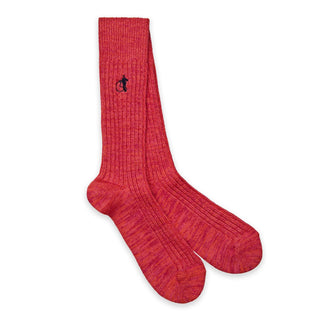 London Sock Company organic cotton boot socks in coral pink