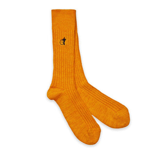 London Sock Company organic cotton boot socks in mustard yellow