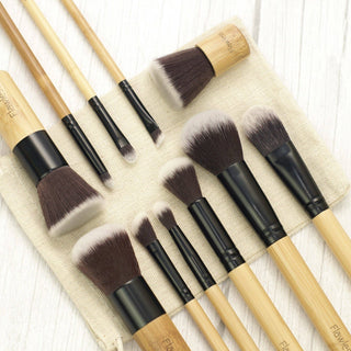 Luxurious Makeup Brush Set - 11 Pieces - Sustainable, Vegan - Pangolins