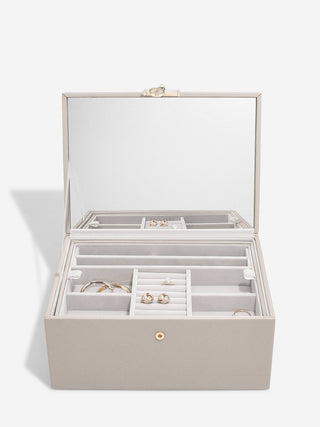Luxury Classic Jewellery Box - Taupe - Pangolins