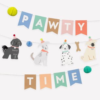 Meri Meri Puppy Party Garland | Dog Birthday Party Decorations