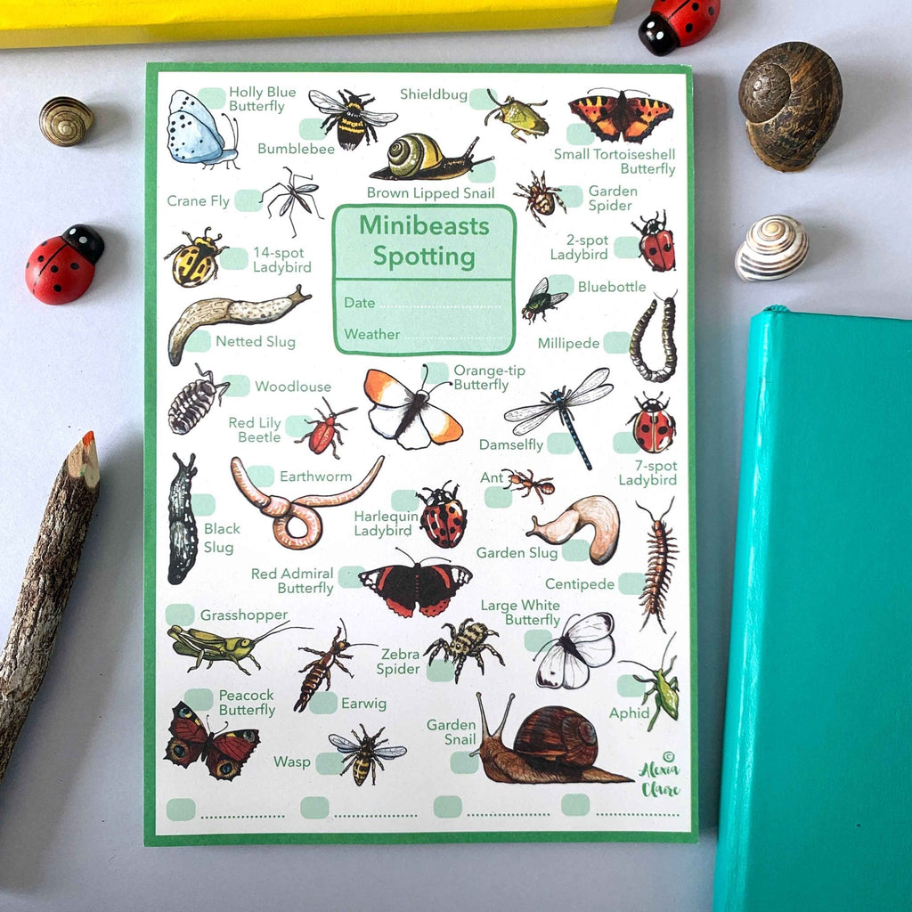 Mini Beasts Spotting Notepad | Children’s Nature Gift – Pangolins