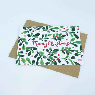 Mistletoe - Merry Christmas Card - Pangolins