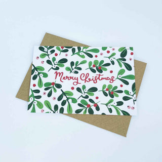Mistletoe - Merry Christmas Card - Pangolins