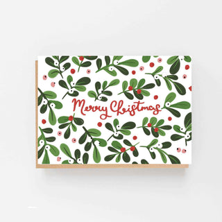 Mistletoe - Merry Christmas Card - Pangolins
