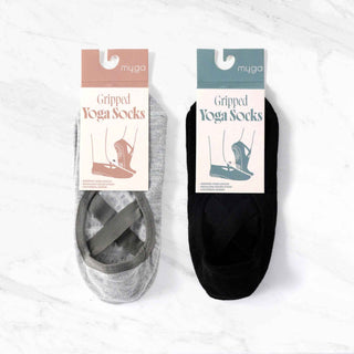 Myga Gripped Yoga Socks - Pangolins