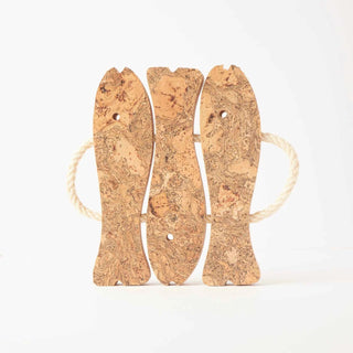 Natural Cork 3 Fish Trivet - Pangolins