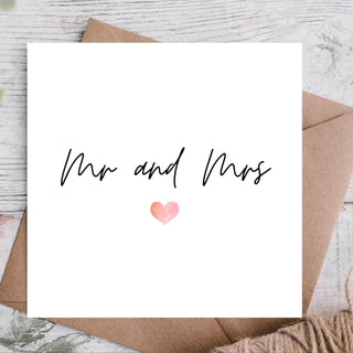 Highgrove Cards Mr and Mrs Wedding Card – Eco Friendly Congratulations Card