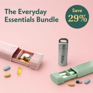 Pillar Go - Stainless Steel Pill Organiser - Pangolins