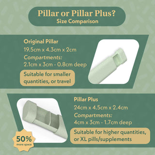 Pillar Plus - XL 7 - Day Pill Organiser - Eco - Friendly Material - Pangolins