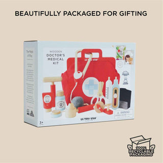 Pretend Play Doctor’s Bag — Wooden Medical Set for Little Caregivers - Pangolins