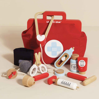 Pretend Play Doctor’s Bag — Wooden Medical Set for Little Caregivers - Pangolins
