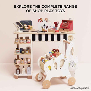 Retro Wooden Toy Till — Pretend Play Cash Register - Pangolins