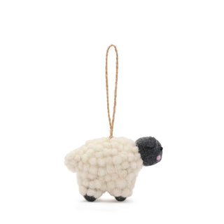 Sheep Felt Bauble – Sustainable Handmade Christmas Decoration - Pangolins