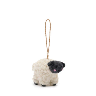 Sheep Felt Bauble – Sustainable Handmade Christmas Decoration - Pangolins