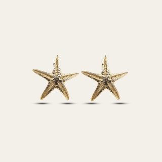 Dainty Gold Starfish Studs – Sustainable Coastal Elegance