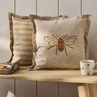 Sophie Allport Bees Embroidered Cushion - Pangolins