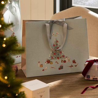 Sophie Allport Cosy Christmas Gift Bag – Sustainable Paper Gift Bag - Pangolins