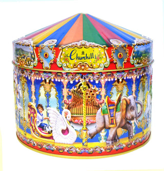 Victorian Carousel Musical Tin with Clotted Cream Fudge - Pangolins