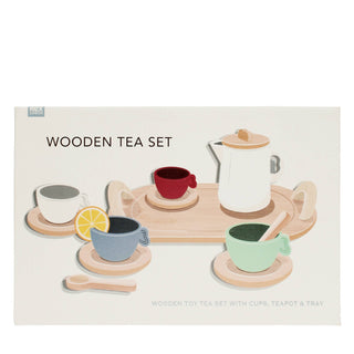 Wooden toy tea playset - Pangolins